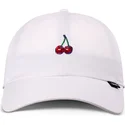 hvid-justerbar-curved-cap-do-nothing-club-dnc-cherry-fra-djinns