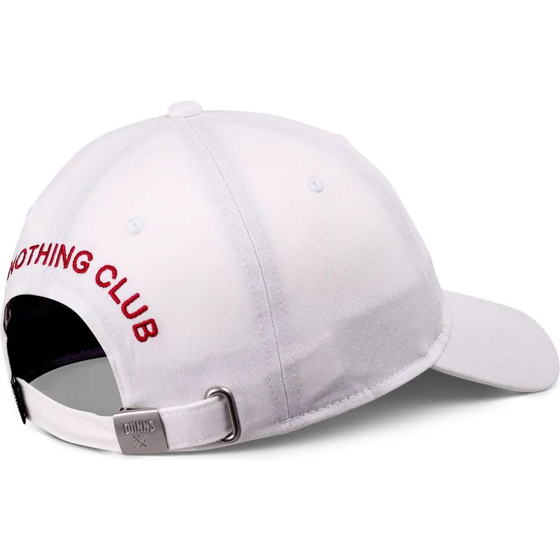 hvid-justerbar-curved-cap-do-nothing-club-dnc-cherry-fra-djinns
