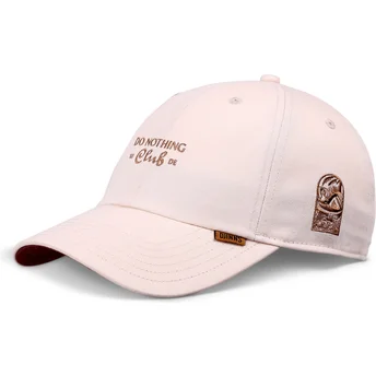 Beigefarbene verstellbare Kappe Do Nothing Club DNC Bathing Girl von Djinns
