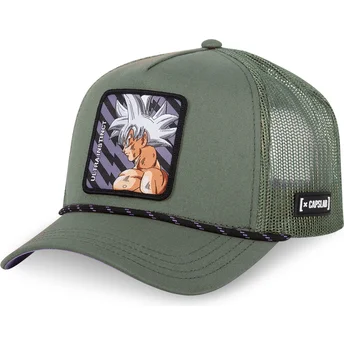 Grøn trucker kasket Son Goku Ultra Instinct DBS6 ULT...