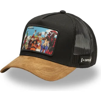 Cappellino trucker nero e marrone Jinchūriki JIN Naruto di Capslab
