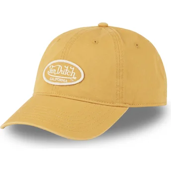 Cappello curvo giallo regolabile LOG05 CD di Von Dutch