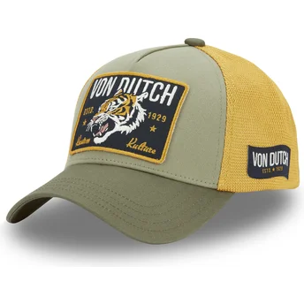 Cappellino trucker verde e giallo WILD02 di Von Dutch