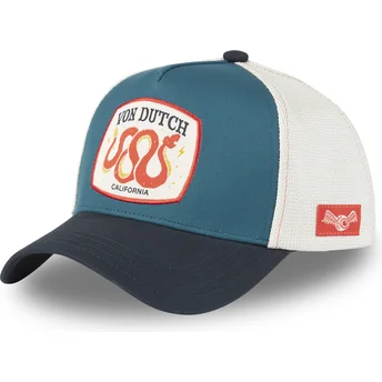 Cappellino trucker blu e bianco WILD03 di Von Dutch