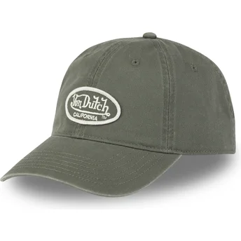 Berretto curvo verde regolabile LOG02 CD di Von Dutch