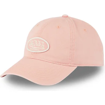 Cappellino curvo rosa chiaro regolabile LOG03 CD di Von Dutch