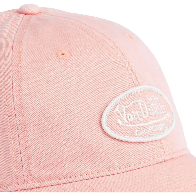 czapka-z-daszkiem-jasnorozowa-regulowana-log03-cd-od-von-dutch