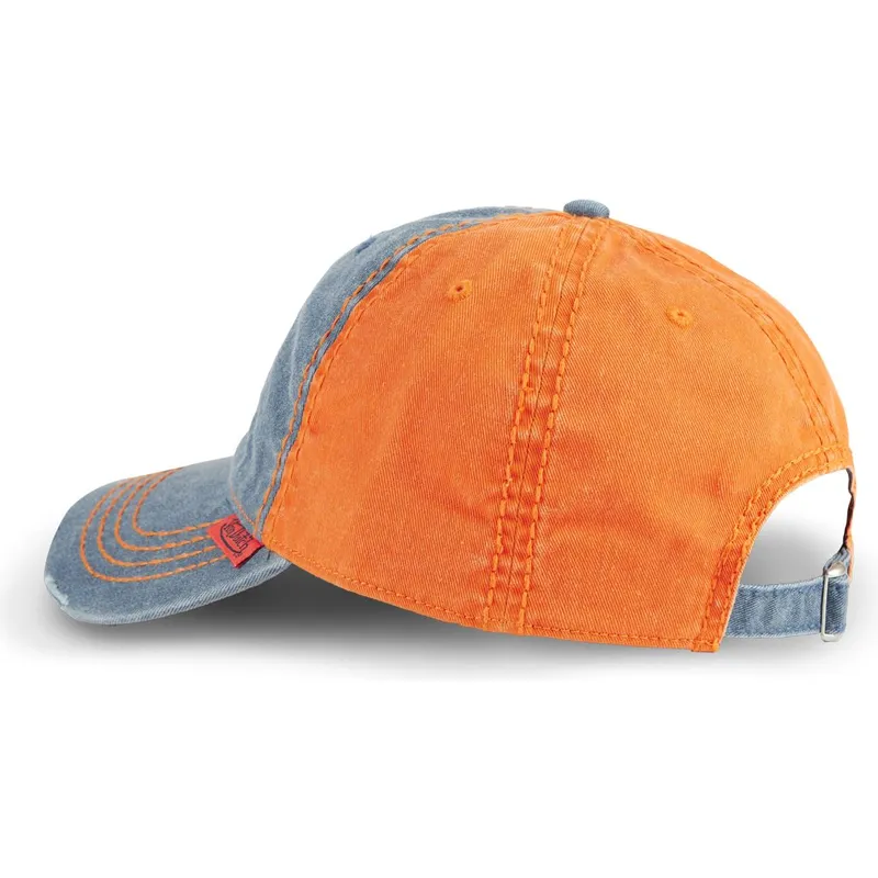 blaue-und-orangefarbene-verstellbare-curved-cap-retro02-von-von-dutch