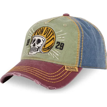 Mützen gebogen mehrfarbig verstellbares band RETRO03 von Von Dutch