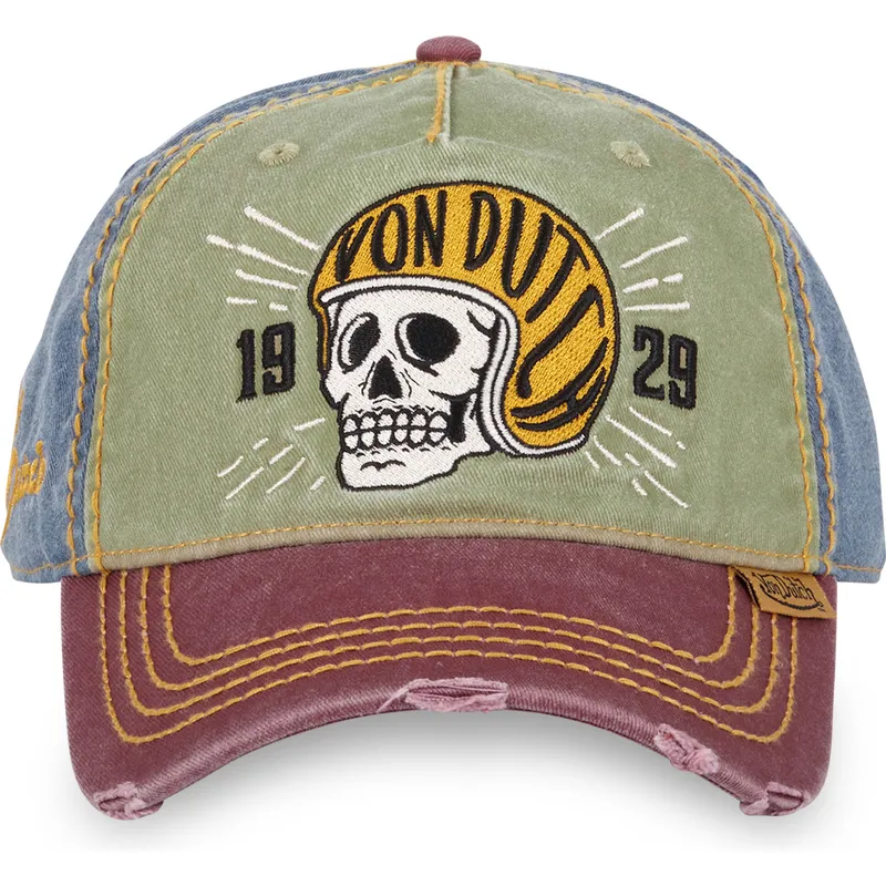 mehrfarbige-verstellbare-curved-cap-retro03-von-von-dutch