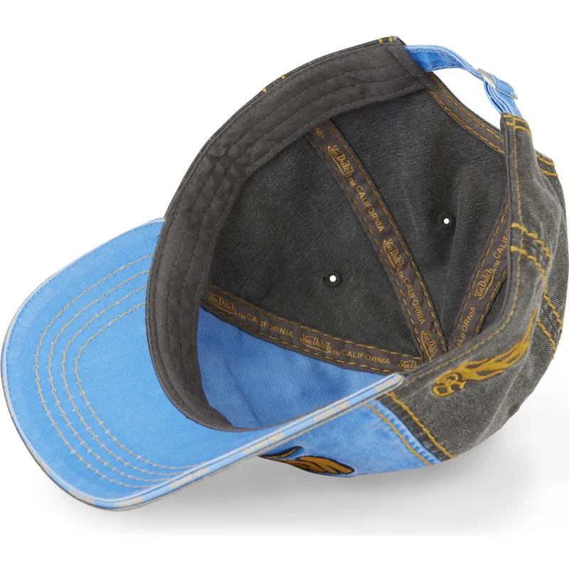 cappellino-curvo-blu-e-grigio-regolabile-retro05-di-von-dutch