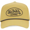 von-dutch-curved-brim-cord05-yellow-adjustable-cap