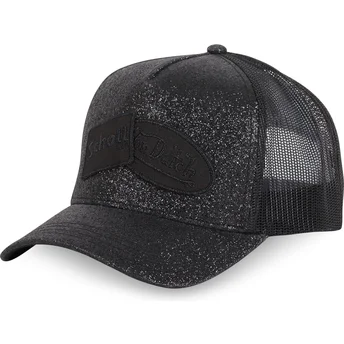 Von Dutch x Schott NYC GLITTER Black Trucker Hat