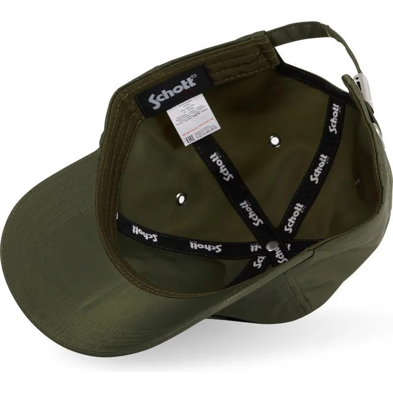 cappellino-curvo-verde-regolabile-jet-k-di-von-dutch-x-schott-nyc