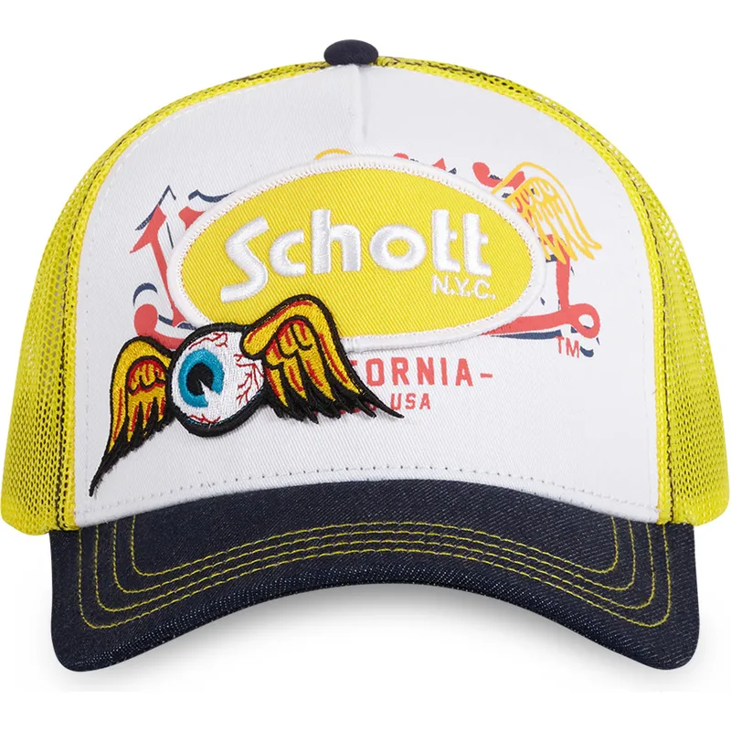 czapka-trucker-biala-zolta-i-czarna-patch-od-von-dutch-x-schott-nyc