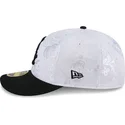 cappello-piatto-bianco-e-nero-aderente-59fifty-day-low-profile-di-chicago-white-sox-mlb-di-new-era