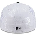 cappello-piatto-bianco-e-nero-regolabile-59fifty-day-low-profile-dei-chicago-white-sox-mlb-di-new-era