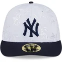 cappello-piatto-blu-navy-e-bianco-aderente-59fifty-day-low-profile-dei-new-york-yankees-mlb-di-new-era