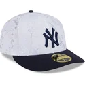 cappello-piatto-blu-navy-e-bianco-aderente-59fifty-day-low-profile-dei-new-york-yankees-mlb-di-new-era