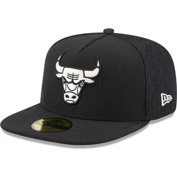 Chicago Bulls NBA New Era 59FIFTY Day A Frame svart justerbar flat keps