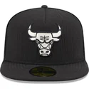 cappello-piatto-nero-aderente-59fifty-day-a-frame-dei-chicago-bulls-nba-di-new-era