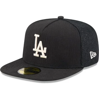 Cappello piatto nero regolabile 59FIFTY Day A Frame dei Los Angeles Dodgers MLB di New Era