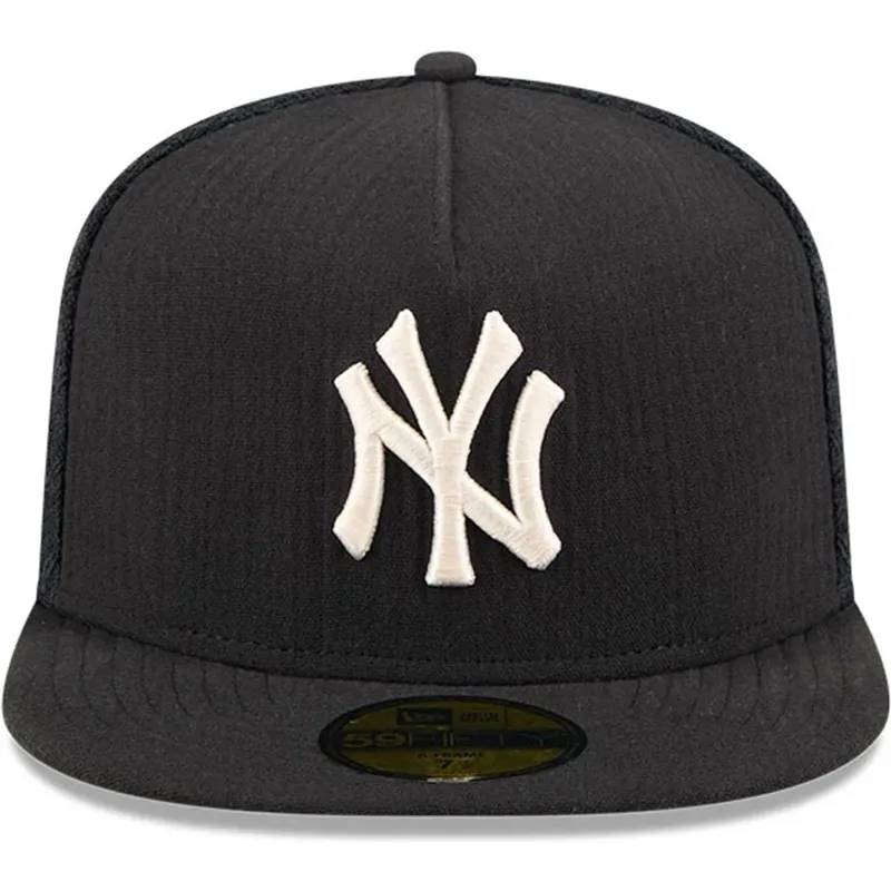 czarna-dopasowana-czapka-z-plaskim-daszkiem-59fifty-day-a-frame-new-york-yankees-mlb-new-era