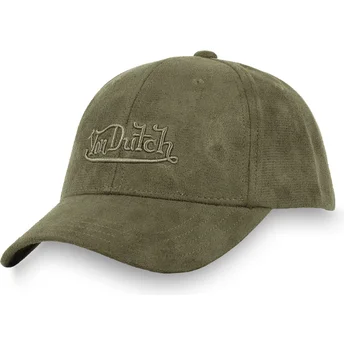 Cappello curvo verde cinghia regolabile SUE K di Von Dutch
