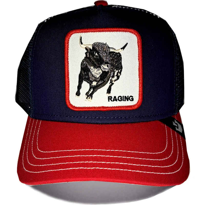 cappellino-trucker-blu-marino-e-rosso-toro-raging-bull-fab-farm-di-goorin-bros