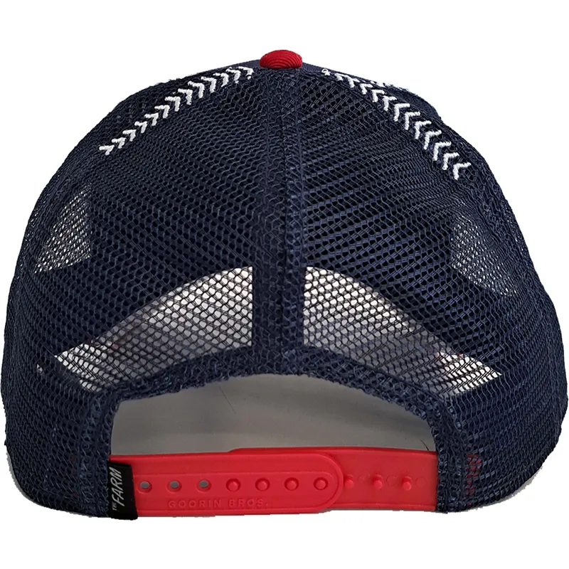 marinebla-og-rod-trucker-cap-med-tyr-raging-bull-fab-farm-fra-goorin-bros