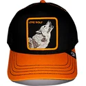 cappellino-trucker-nero-e-arancione-lupo-solo-wolf-fab-farm-di-goorin-bros