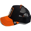 czarna-i-pomaranczowa-czapka-trucker-z-wilkiem-solo-wolf-fab-farm-od-goorin-bros
