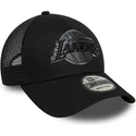justerbar-sort-trucker-cap-med-grat-logo-9forty-fra-los-angeles-lakers-nba-fra-new-era