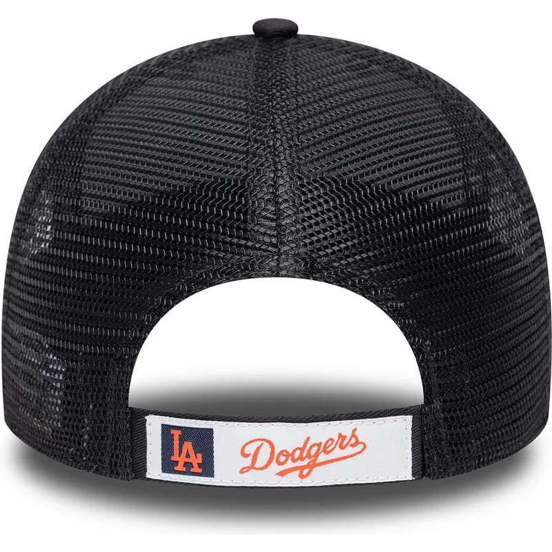 cappellino-trucker-blu-marino-regolabile-per-bambino-con-logo-rosso-9forty-homefield-dei-los-angeles-dodgers-mlb-di-new-era