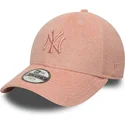 cappellino-curvo-rosa-regolabile-per-bambino-9forty-towelling-dei-new-york-yankees-mlb-di-new-era