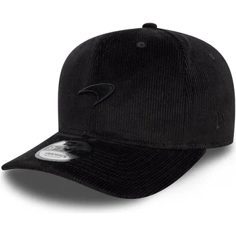 Casquette courbée noire snapback 9FIFTY Cord Precurved McLaren Racing Formula 1 New Era