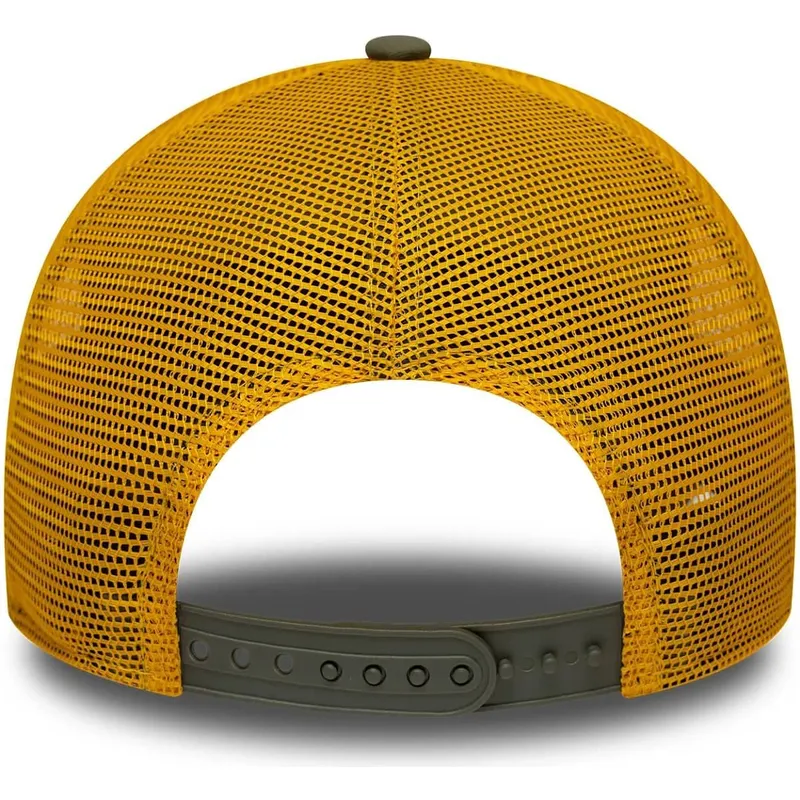 new-era-a-frame-cotton-patch-gron-og-gul-trucker-kasket