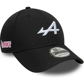 Sort buet snapback 9FORTY Essential kasket fra Alpine F1 Team Formula 1 af New Era