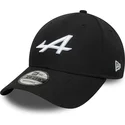 cappellino-nero-snapback-9forty-essential-con-visiera-curva-alpine-f1-team-formula-1-di-new-era