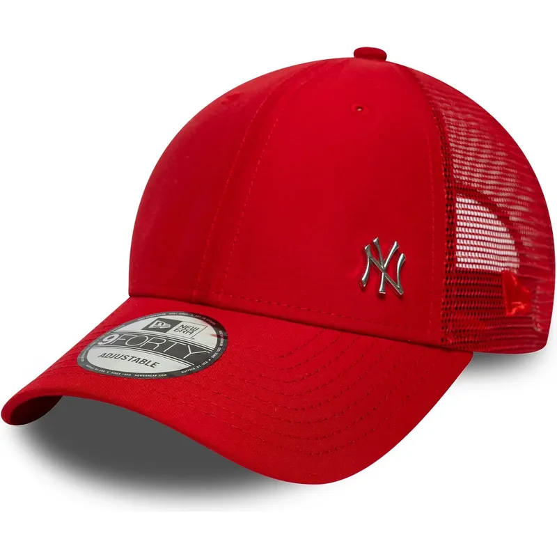 cappellino-trucker-rosso-regolabile-9forty-flawless-dei-new-york-yankees-mlb-di-new-era