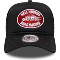 cappellino-trucker-nero-a-frame-graphic-patch-di-new-era