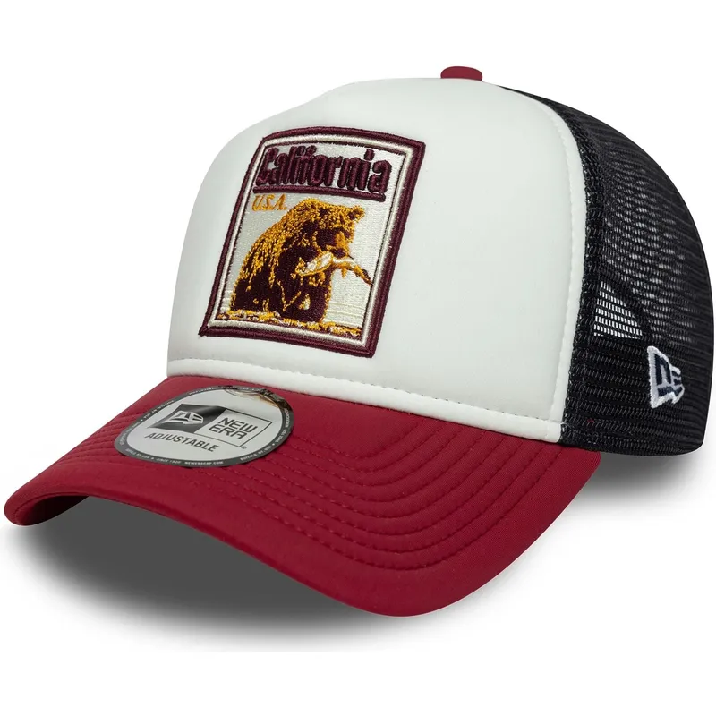 czapka-trucker-multicolor-a-frame-graphic-patch-california-stany-i-kraje-new-era