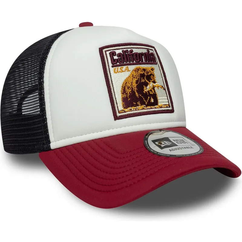 cappellino-trucker-multicolore-a-frame-graphic-patch-della-california-stati-e-paesi-di-new-era