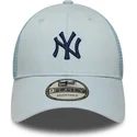new-era-new-york-yankees-mlb-9forty-homefield-justerbar-bla-trucker-cap-med-marineblat-logo