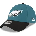 grune-und-schwarze-verstellbare-gebogene-kappe-fur-kinder-9forty-the-league-der-philadelphia-eagles-nfl-von-new-era
