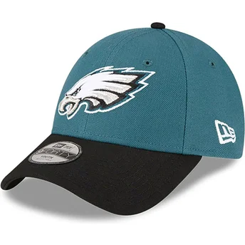 Justerbar grön och svart böjd keps för barn 9FORTY The League Philadelphia Eagles NFL från New Era