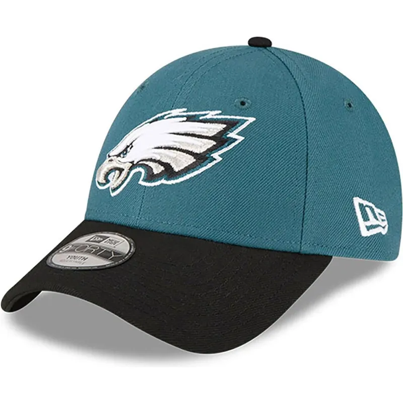 philadelphia-eagles-nfl-9forty-the-league-gron-og-sort-justerbar-kasket-til-drenge-fra-new-era
