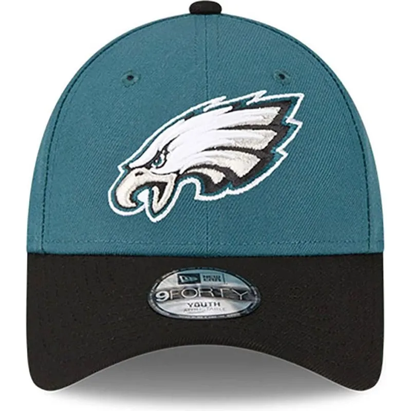 justerbar-gron-och-svart-bojd-keps-for-barn-9forty-the-league-philadelphia-eagles-nfl-fran-new-era