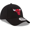 cappellino-curvo-nero-regolabile-per-bambino-9forty-the-league-di-chicago-bulls-nba-di-new-era