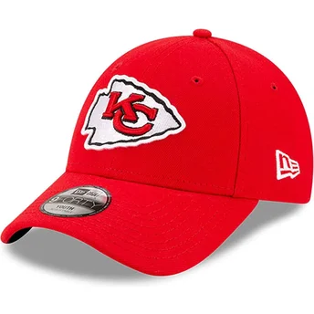 Cappellino rosso con visiera curva regolabile per bambino 9FORTY The League dei Kansas City Chiefs NFL di New Era